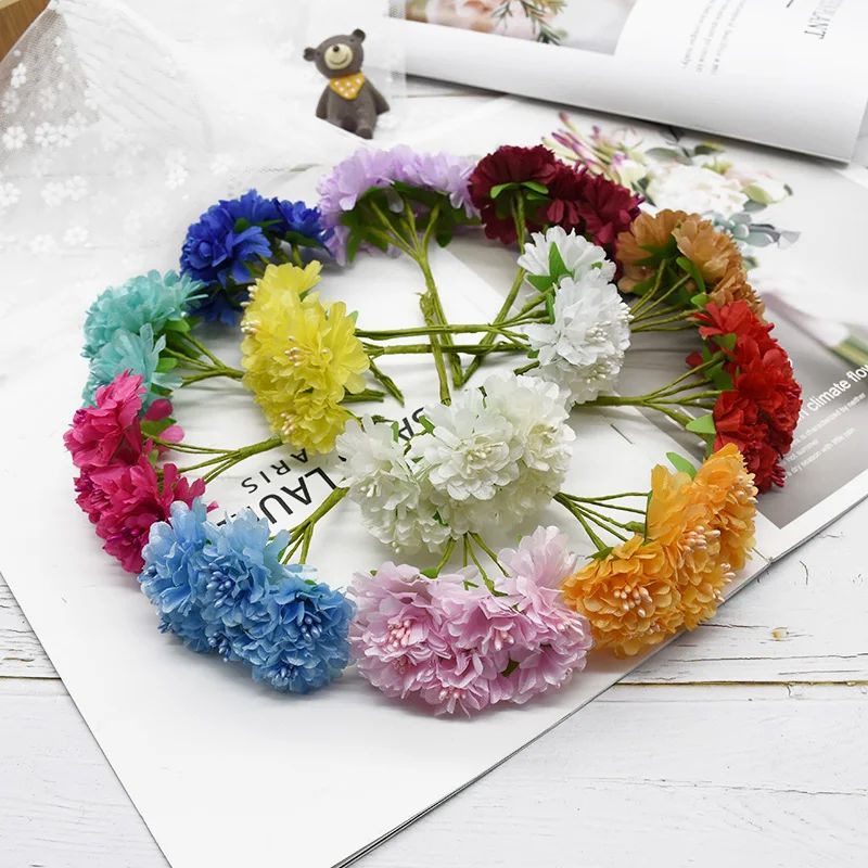 Silk Carnation Artificial Flow - огляд і ціна Christmas Wreath Fake