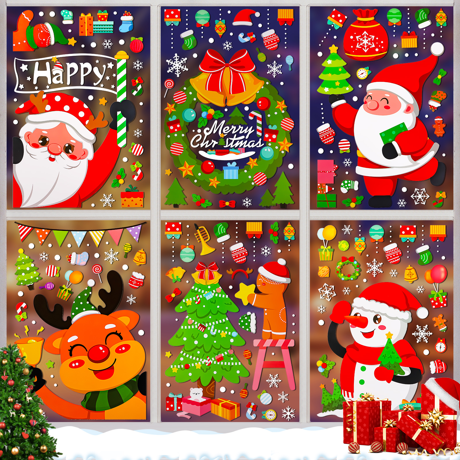 Removable Christmas PVC Static - огляд і ціна Snowflake Window Decal