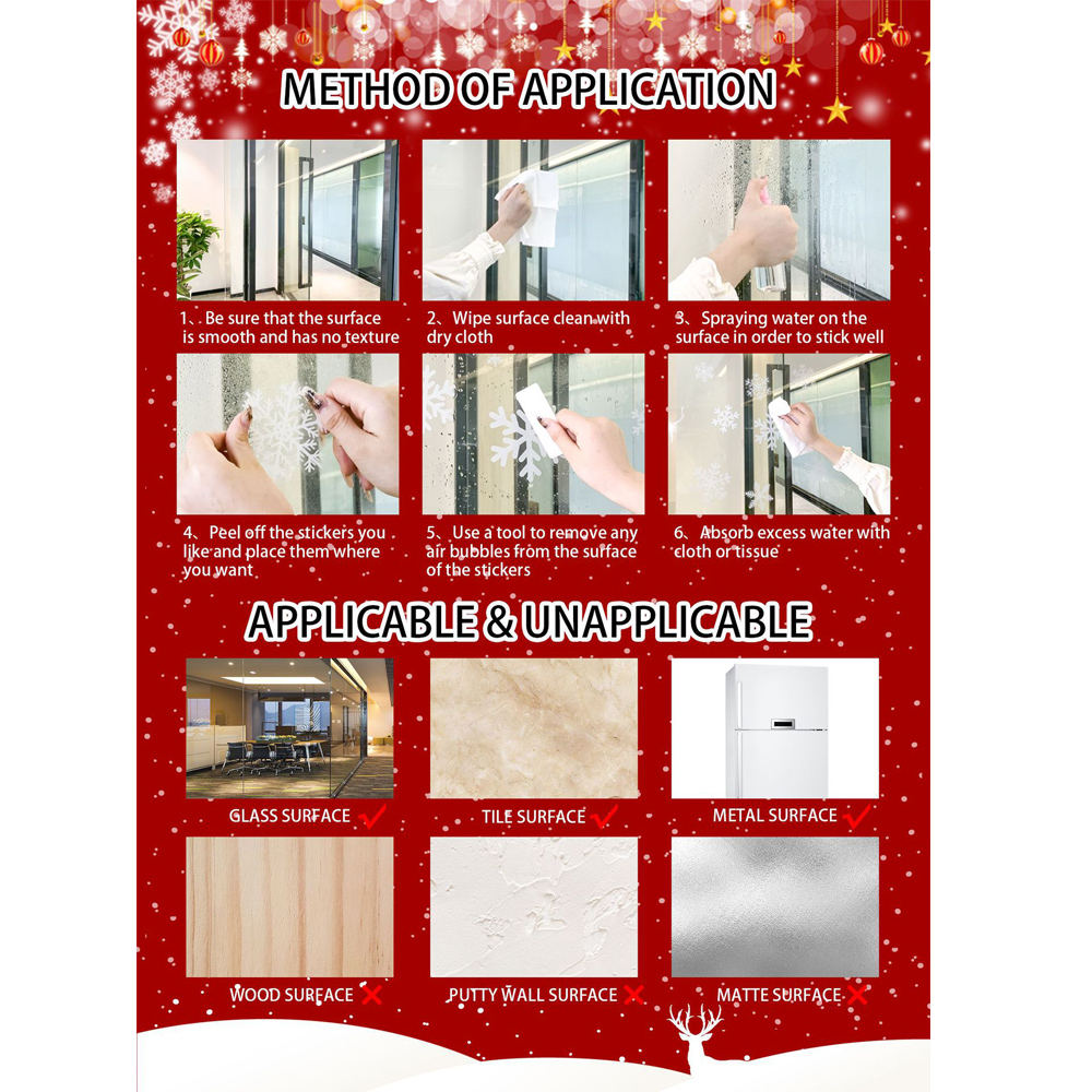 Removable Christmas PVC Static - огляд і ціна Snowflake Window Decal