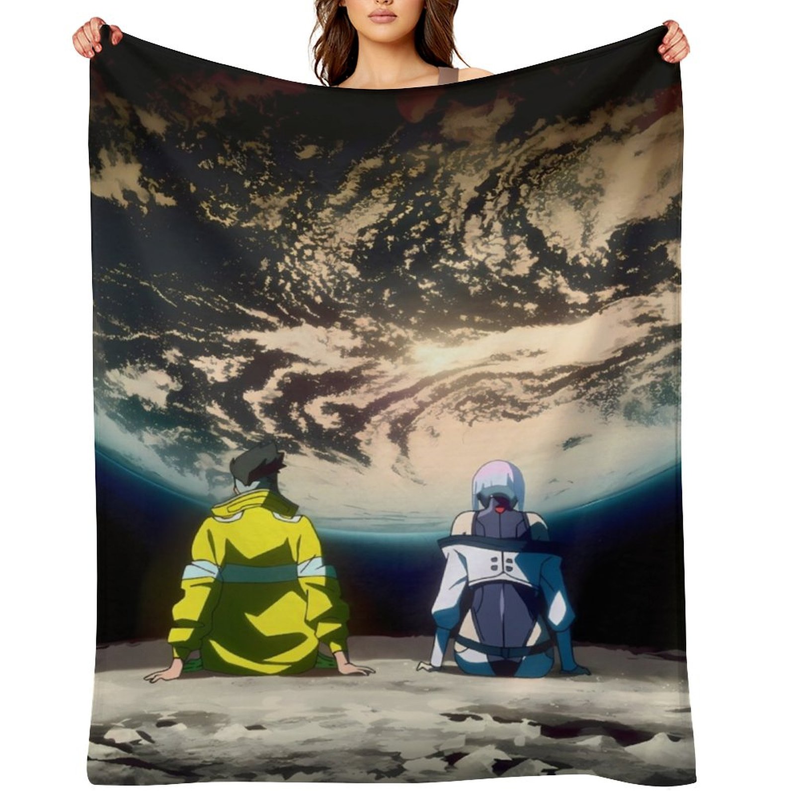 Cyberpunk EdgeRunners Moon Luc - огляд і ціна Christmas Throw Blanket