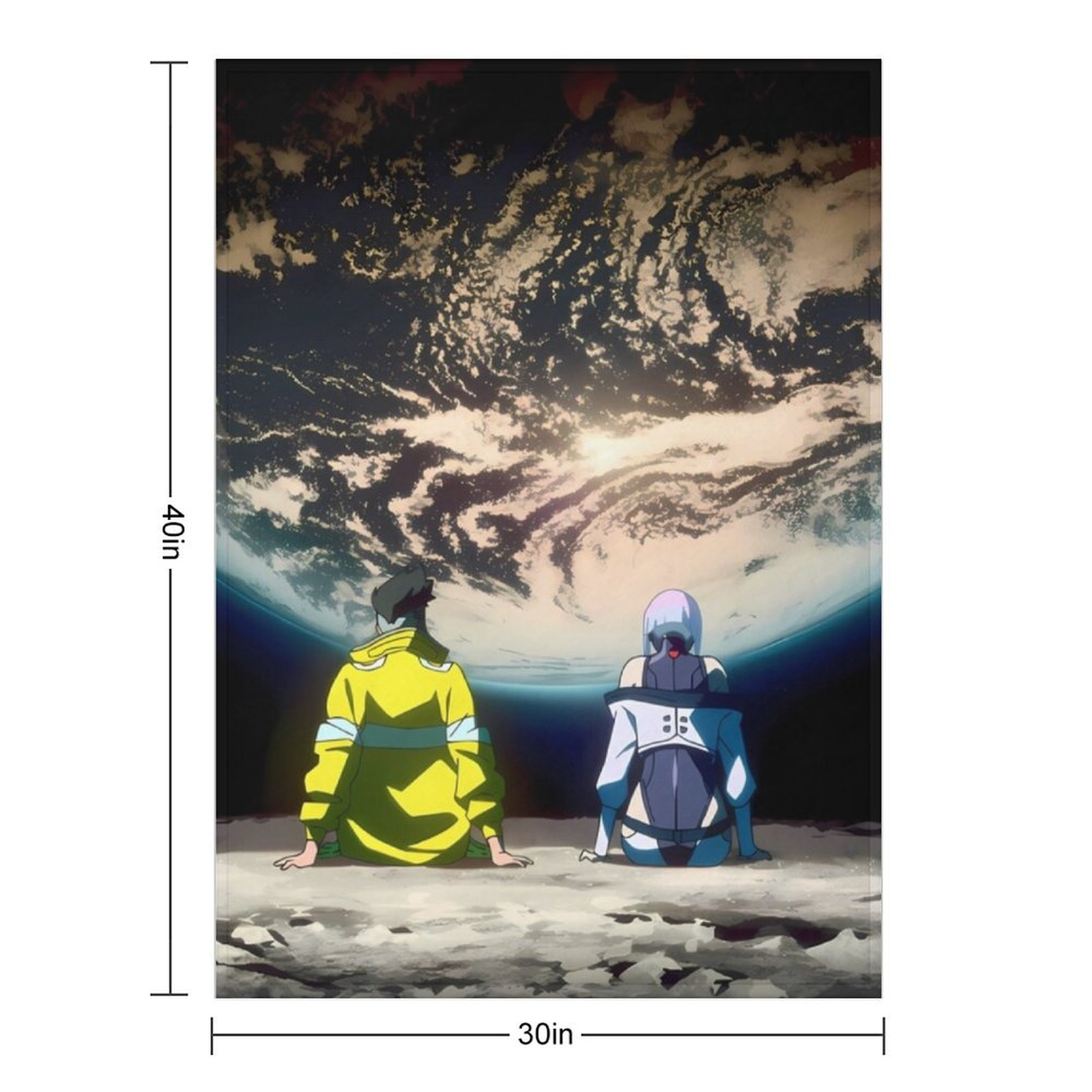 Cyberpunk EdgeRunners Moon Luc - огляд і ціна Christmas Throw Blanket