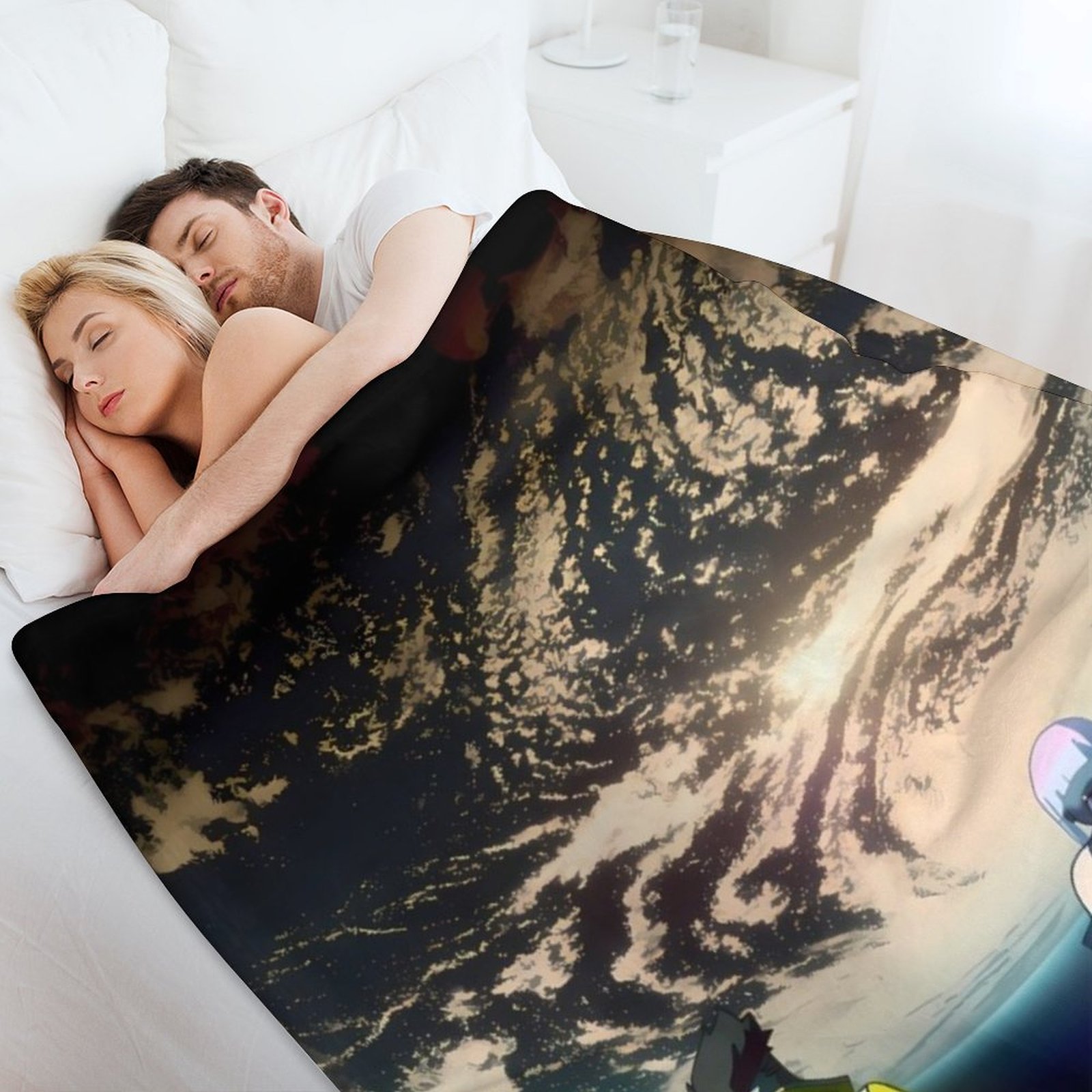 Cyberpunk EdgeRunners Moon Luc - огляд і ціна Christmas Throw Blanket